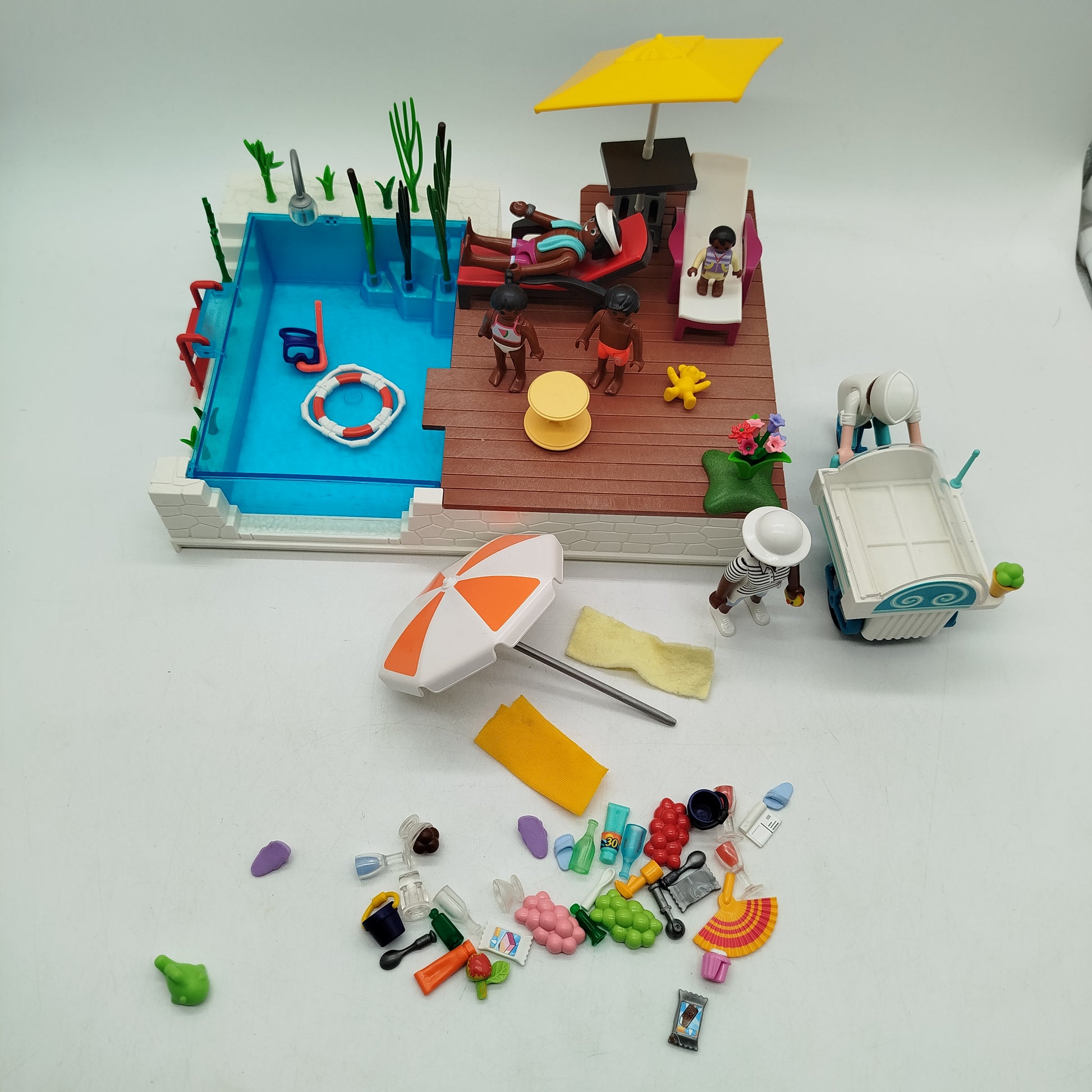 Playmobil Pool & Eiswagen Spielset, gebraucht, ab 3 4 5 Jahre | ✅ geprüft 