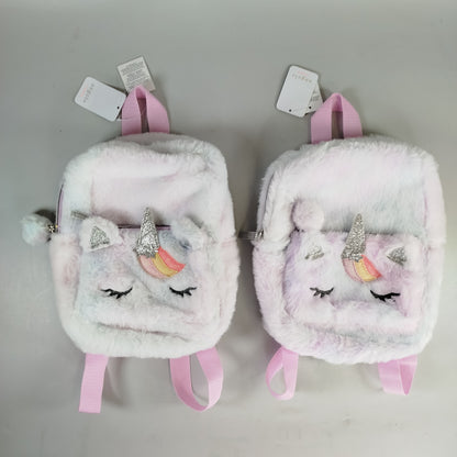 Accessorize Rucksack - Einhorn Plüsch - 2 Stück