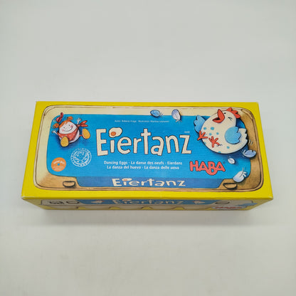 HABA Brettspiel Eiertanz – Familienspiel mit Würfeln & Eiern, neuwertig
