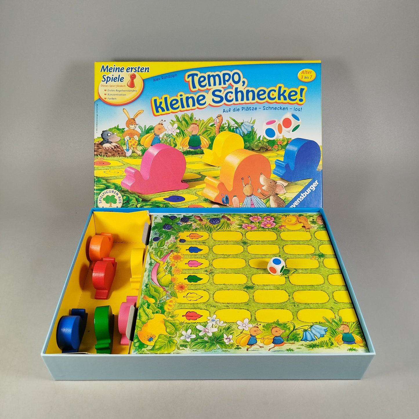Ravensburger Tempo kleine Schnecke Brettspiel, gebraucht, ab 3 Jahre 