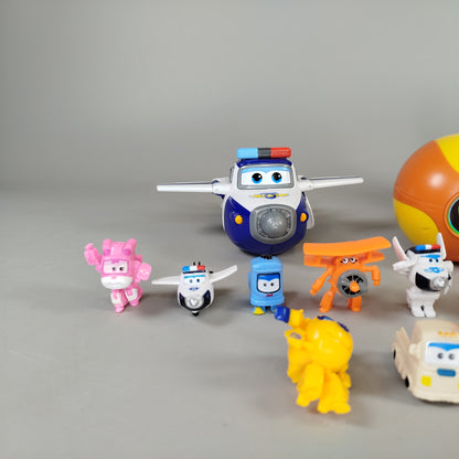 Super Wings Figuren Set - 18 Flugzeugfiguren