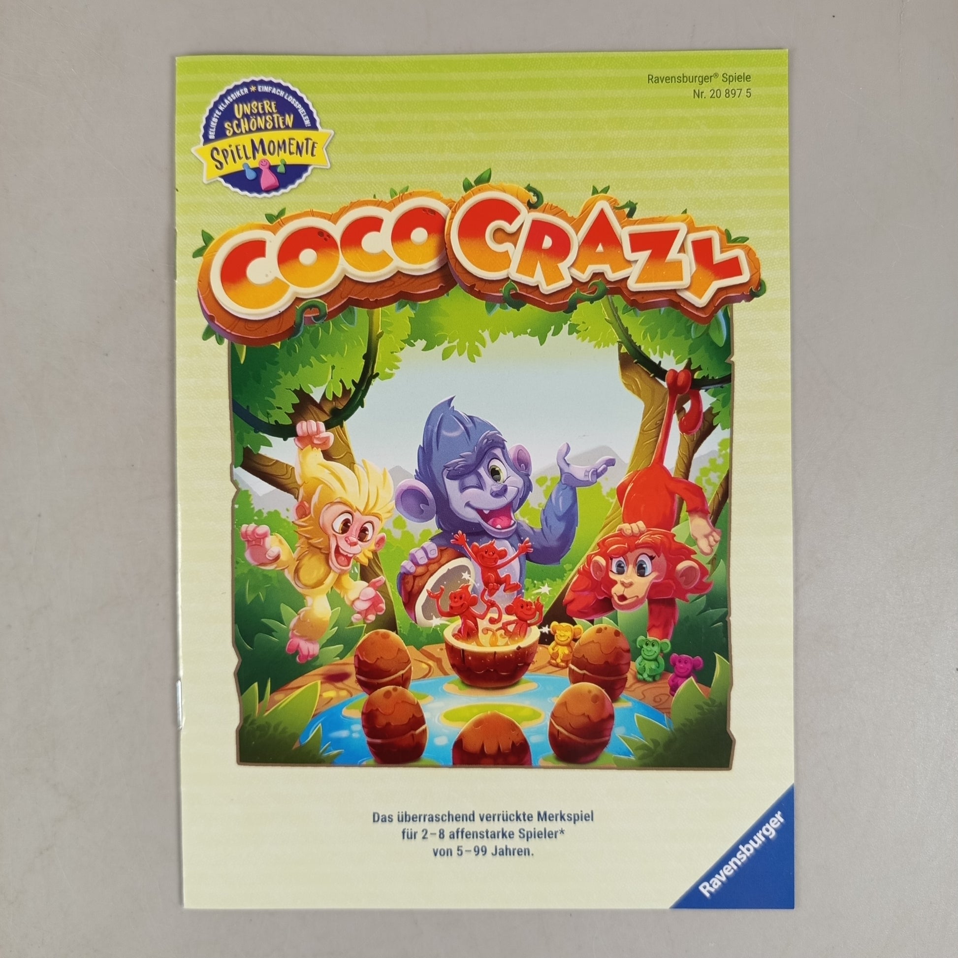 RavensburgerCoco Crazy 20897 Brettspiel,gebraucht,ab 6 7 8 Jahre | ✅ geprüft 