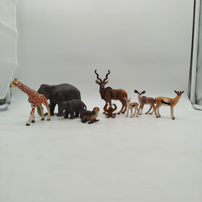 Schleich Bundle Safari Dschungel Set von 9 Wildtierfiguren