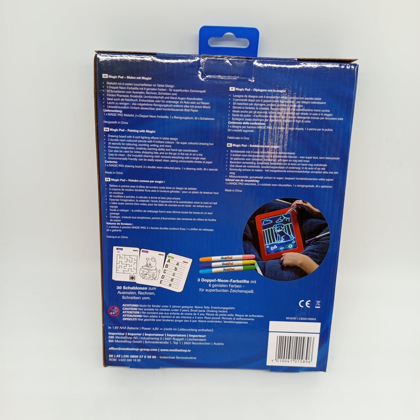 Magic Pad Leuchttafel – Maltafel mit 8 Lichteffekten, neu, OVP