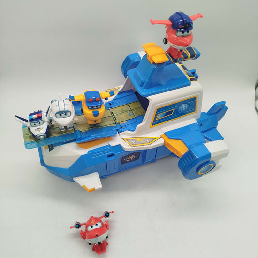 Super Wings World Aircraft Flugzeug Spielset mit 5 Figuren
