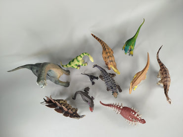 Dinosaurier Spielfiguren Set von 11 – verschiedene Arten 
