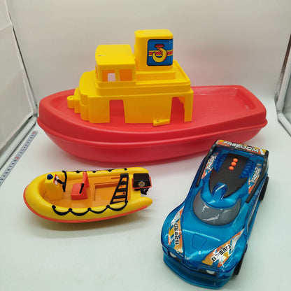 Bundle Set von 3 Rennwagen & Boote