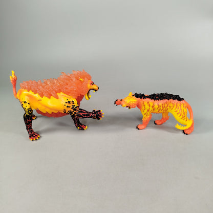 Schleich Figuren-Set – Feuerlöwe & Feuertiger, 2-teilig