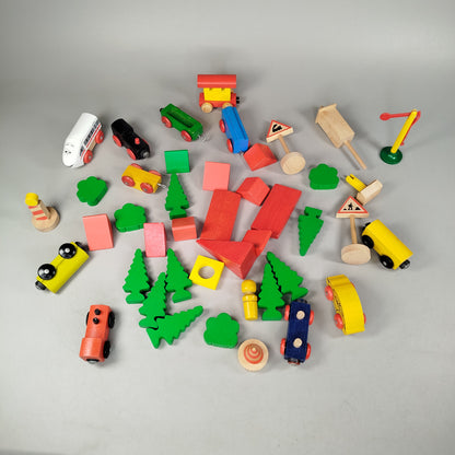 Bundle IKEA LILLABO Set von 20 Holzeisenbahn