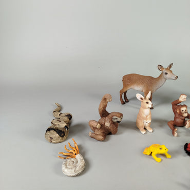 Schleich Tierfiguren Set von 17 – Zoo & Waldtiere