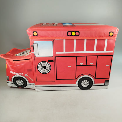 Bundle Feuerwehr & Bus Set von 2 Aufbewahrungsboxen