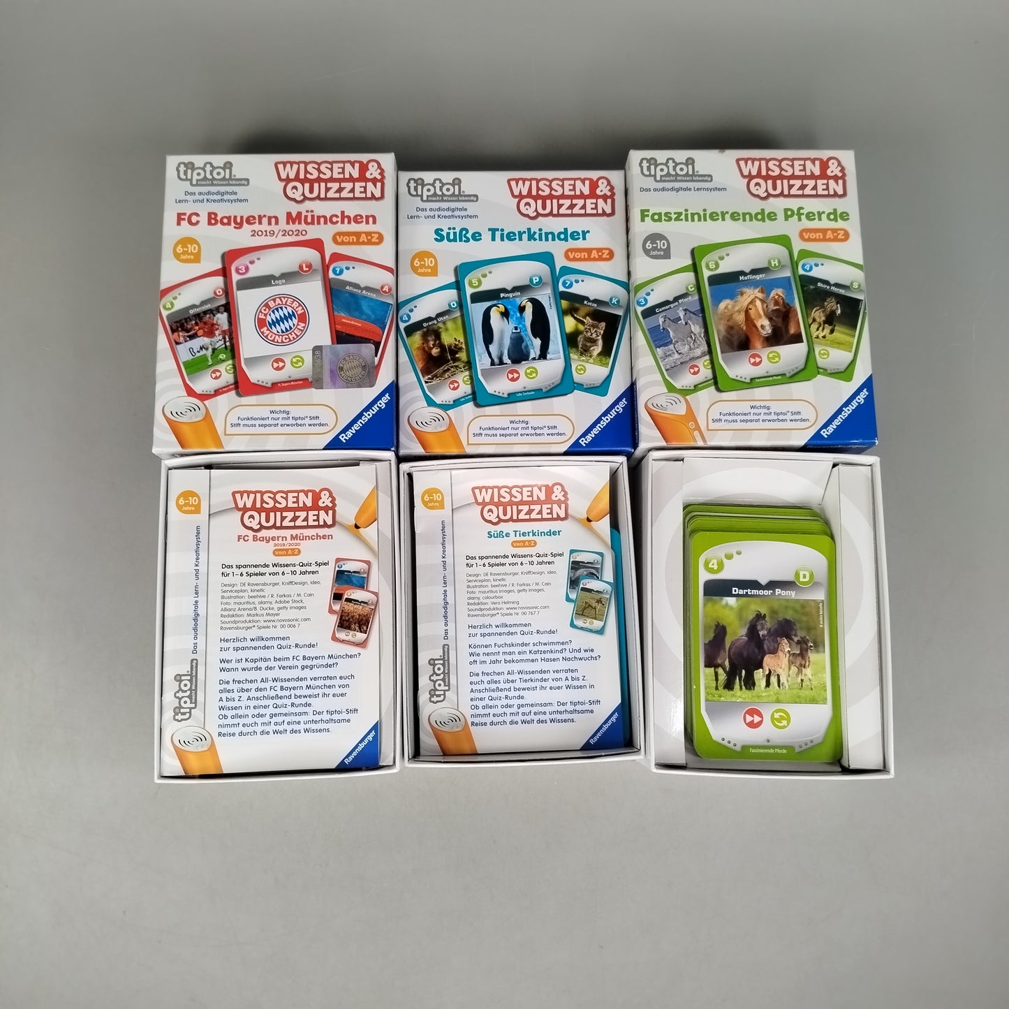 Bundle Ravensburger 3x TipToi Wissen & Quizzen Set