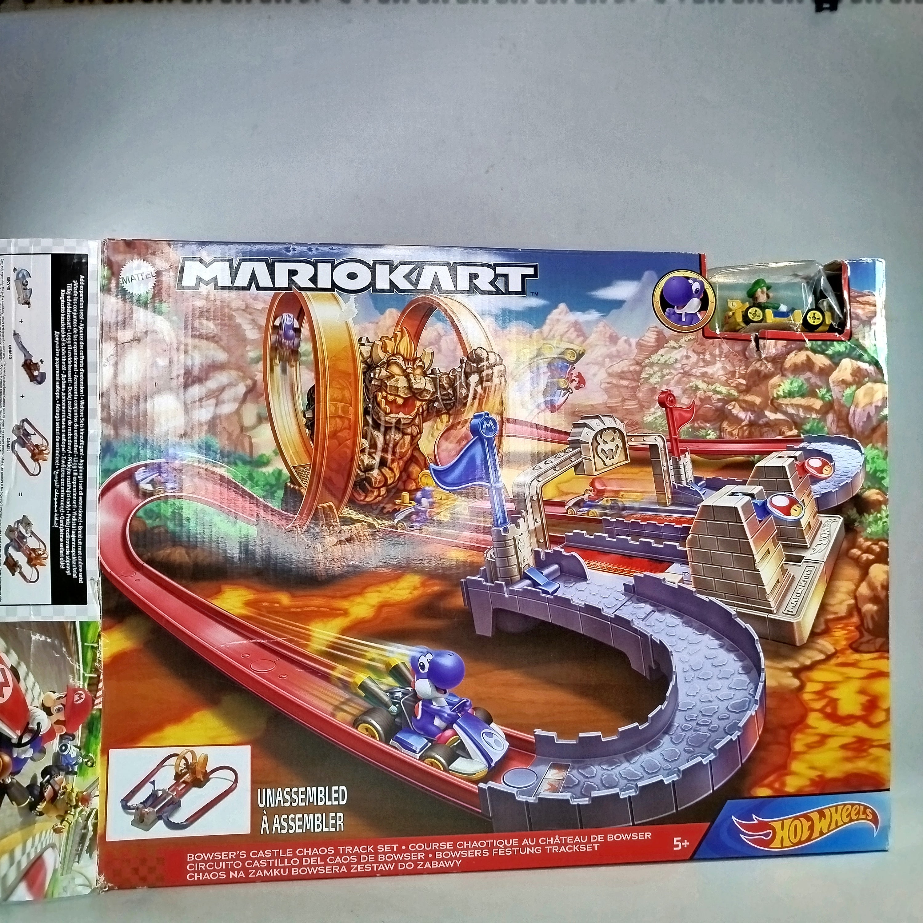 Hot Wheels Mario Kart Trackset - Bowsers Festung, mit OVP