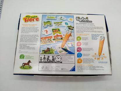 Ravensburger tiptoi Lernspiel Alle Meine Tiere, Brettspiel, wie neu