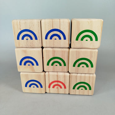 Janod Bundle Holzspielzeug Set von 3 Rampenbahn & Würfel