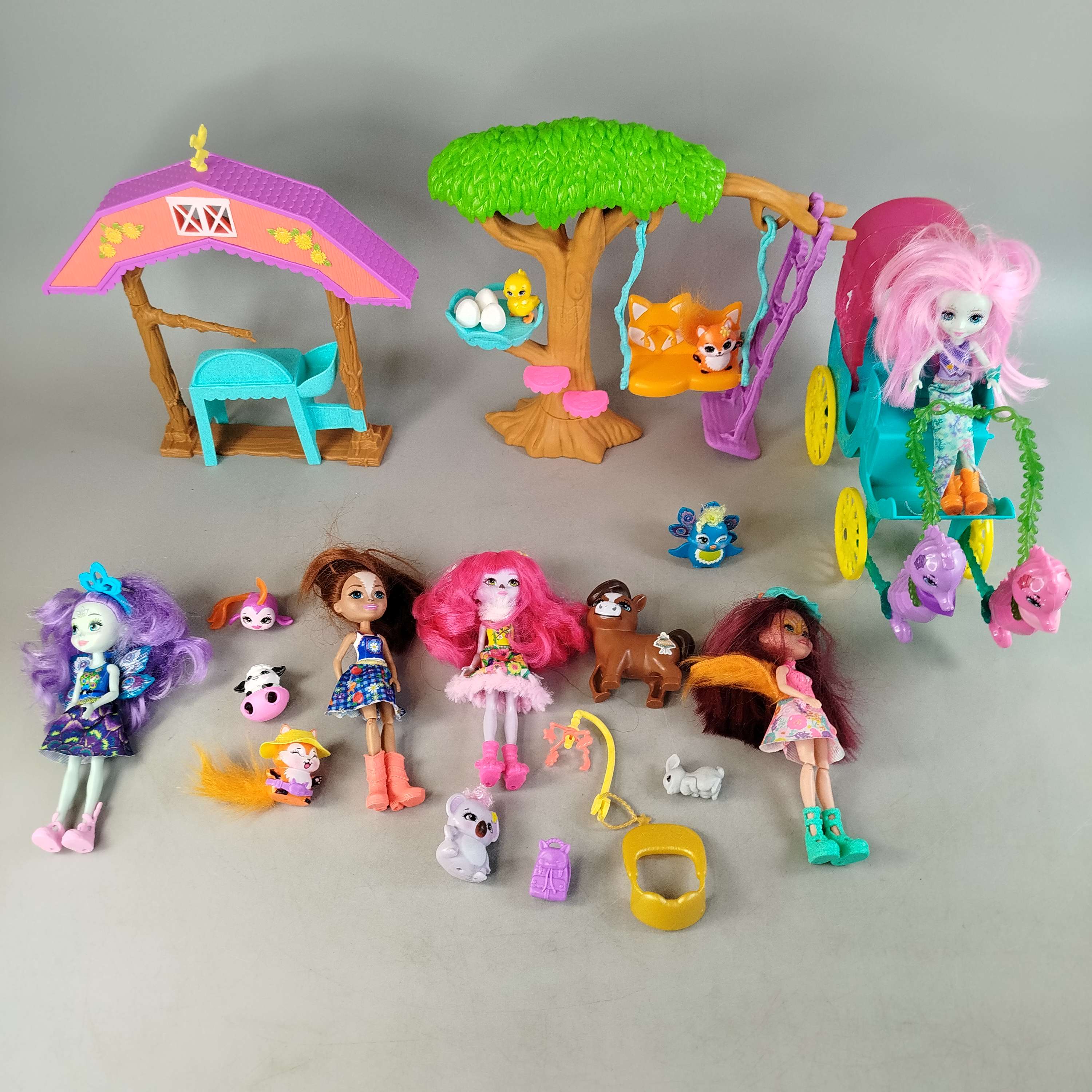 Mattel Bundle Enchantimals Puppen&Tiere,gebraucht,ab 3 4 5 Jahre | ✅ geprüft 