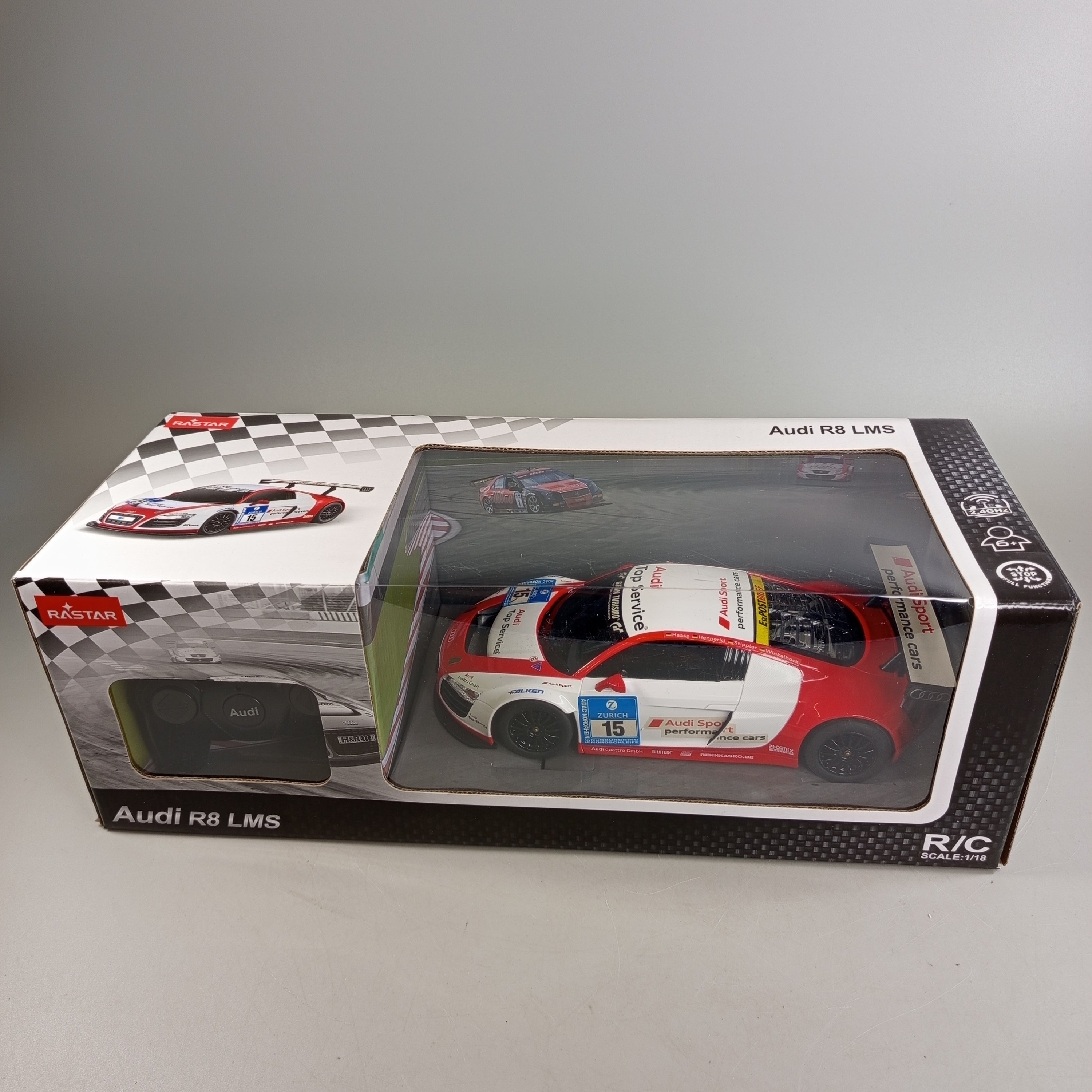 Rastar Audi R8 LMS 🚗📡 R/C Auto 1:18, wie neu, ab 6 7 8 Jahre | ✅ geprüft 