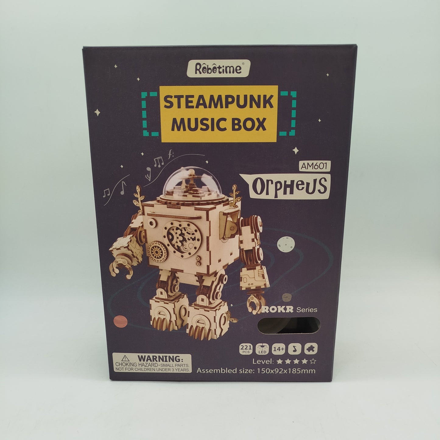 Robotime Orpheus AM601 Holzmodell Spieluhr Neuwertig