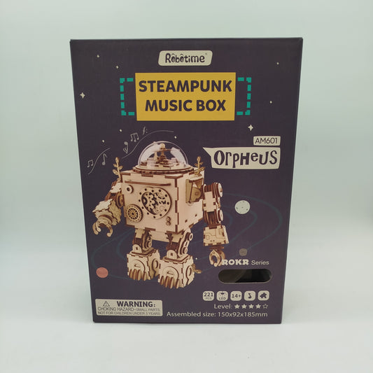 Robotime Orpheus AM601 Holzmodell Spieluhr Neuwertig
