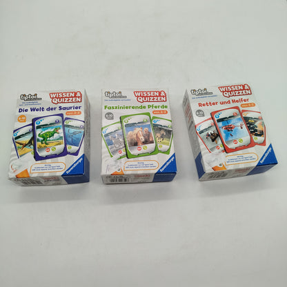 Ravensburger Bundle tiptoi Set von 3 Quiz Pferde Retter Saurier