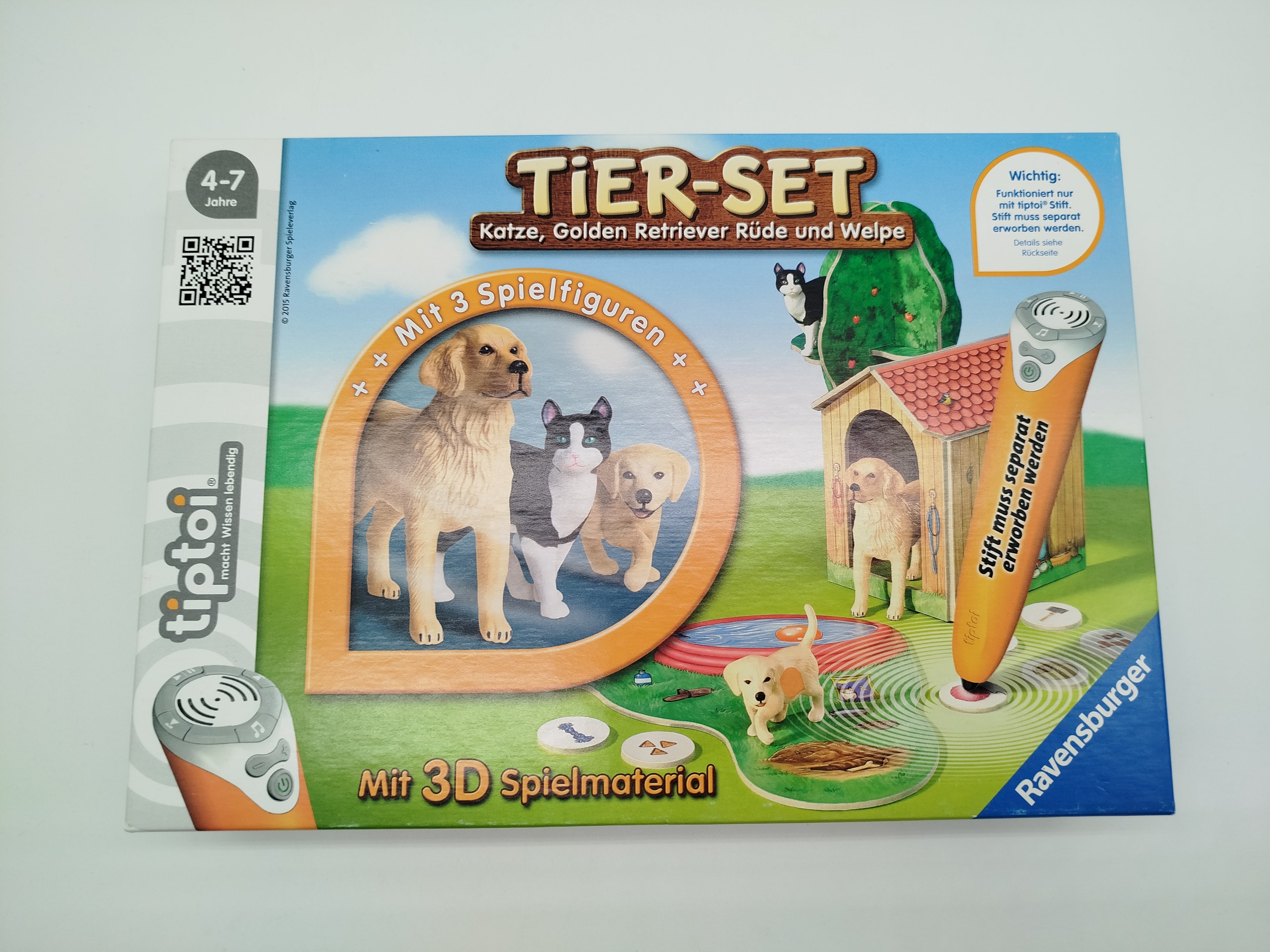 Ravensburger Tiptoi Tier-Set – Katze, Hund & Welpe mit Zubehör, OVP