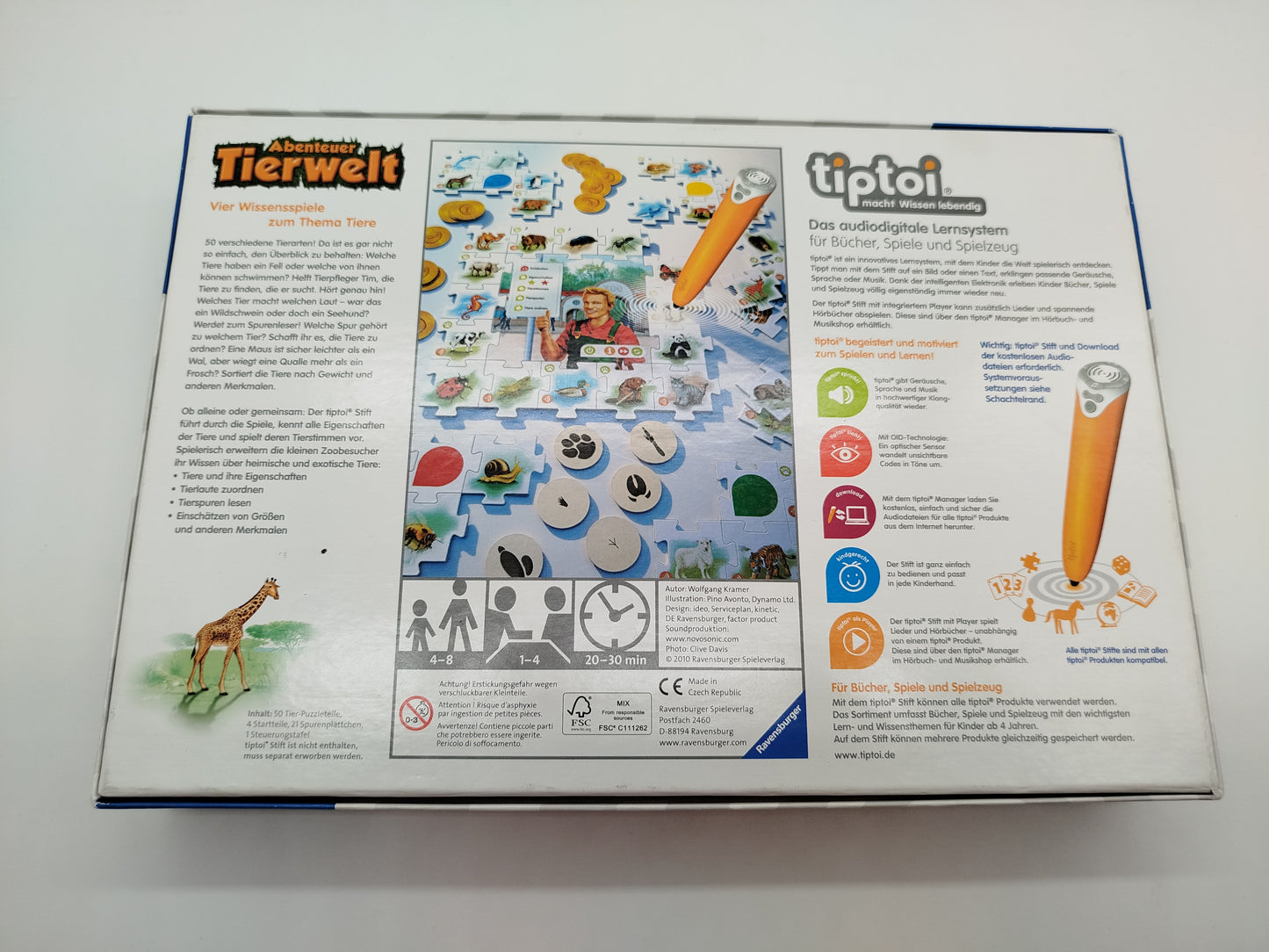 Ravensburger Tiptoi Abenteuer Tierwelt, Lernspiel, wie neu