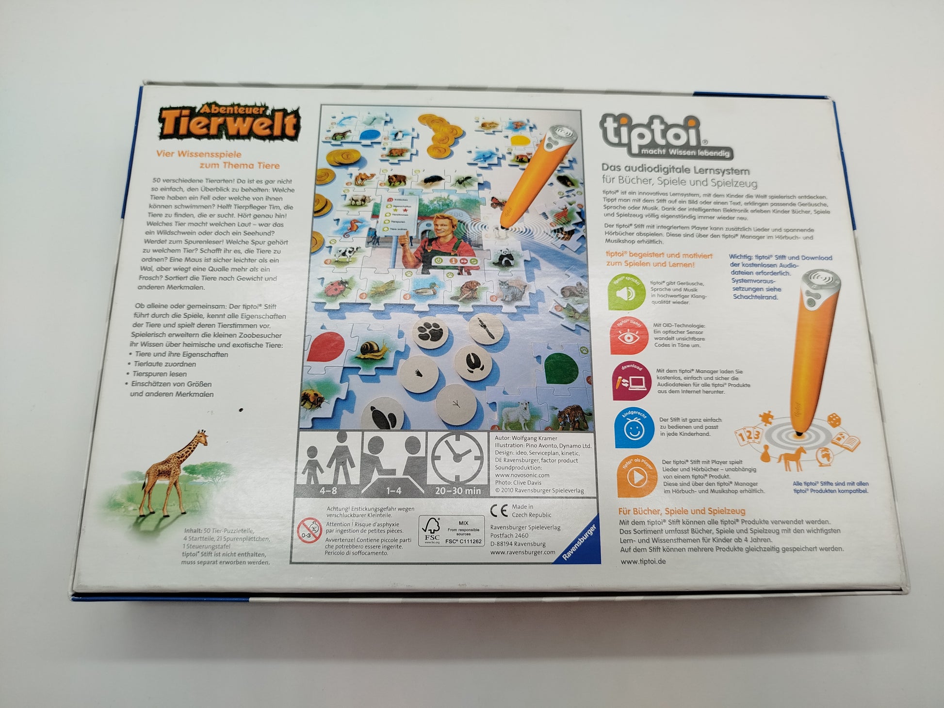 Ravensburger Tiptoi Abenteuer Tierwelt, Lernspiel, wie neu