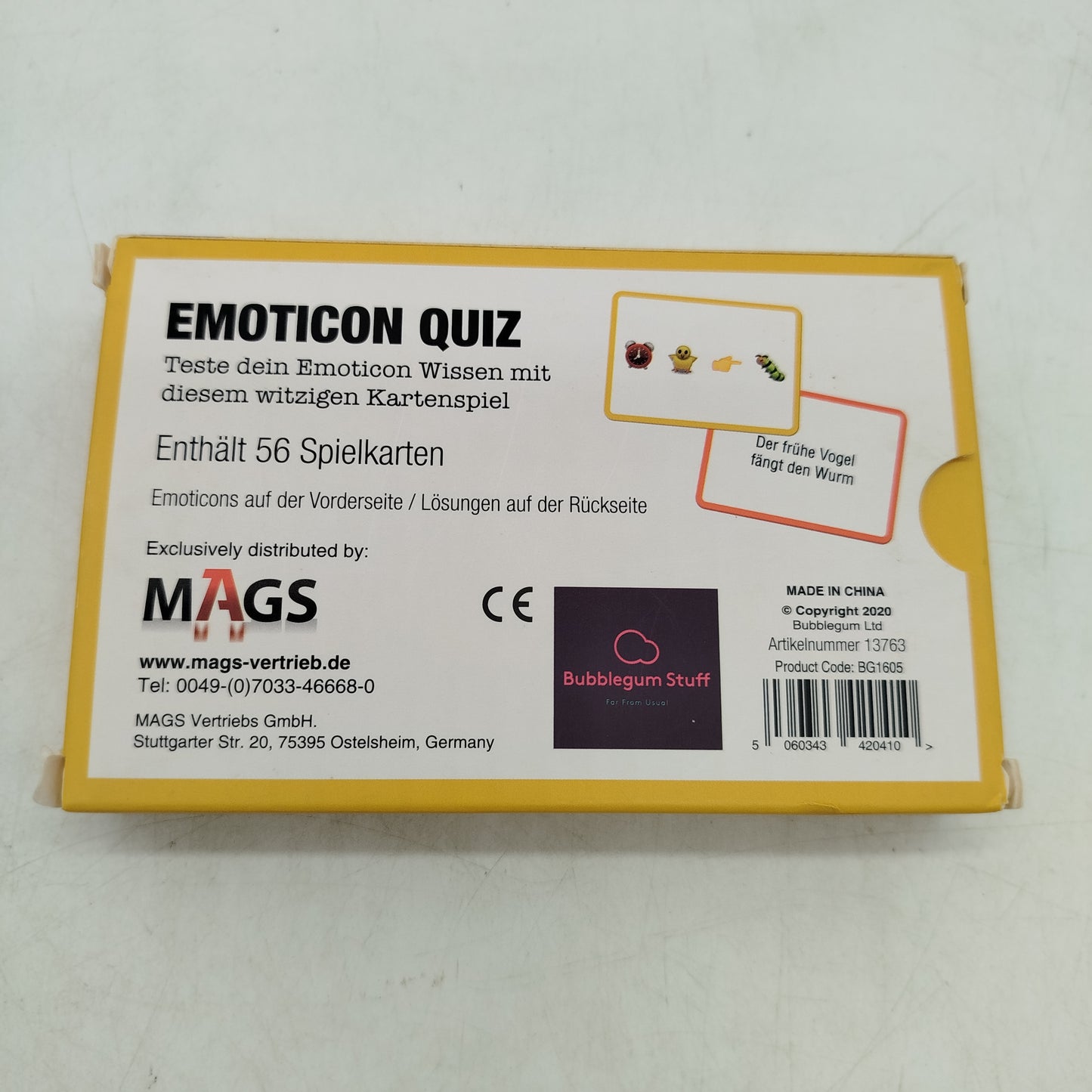 Bubblegum Stuff Emoticon Quiz Kartenspiel gebraucht ab 6 7 8 Jahre | ✅ geprüft 
