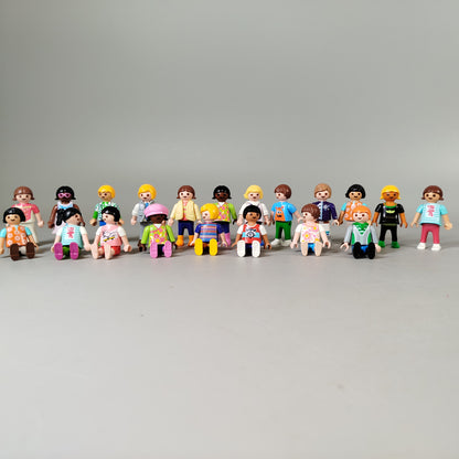 Playmobil Stil Figuren Set von 20 Minifiguren – Rollenspiel Zubehör