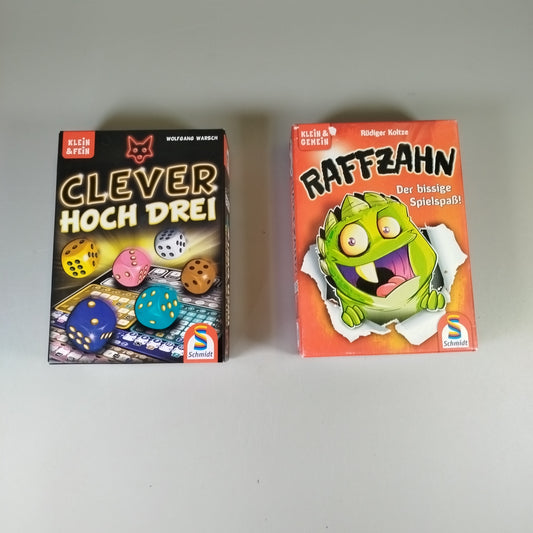 Schmidt Spiele Set - Clever hoch drei und Raffzahn