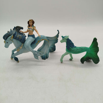 Schleich Bundle Fantasy von 3 Meerjungfrau & Pferde ab 6 7 8 Jahre | ✅ geprüft 