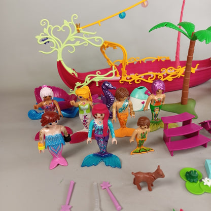 Playmobil Meerjungfrauen-Set mit Boot & Unterwasserwelt, Figuren & Zubehör