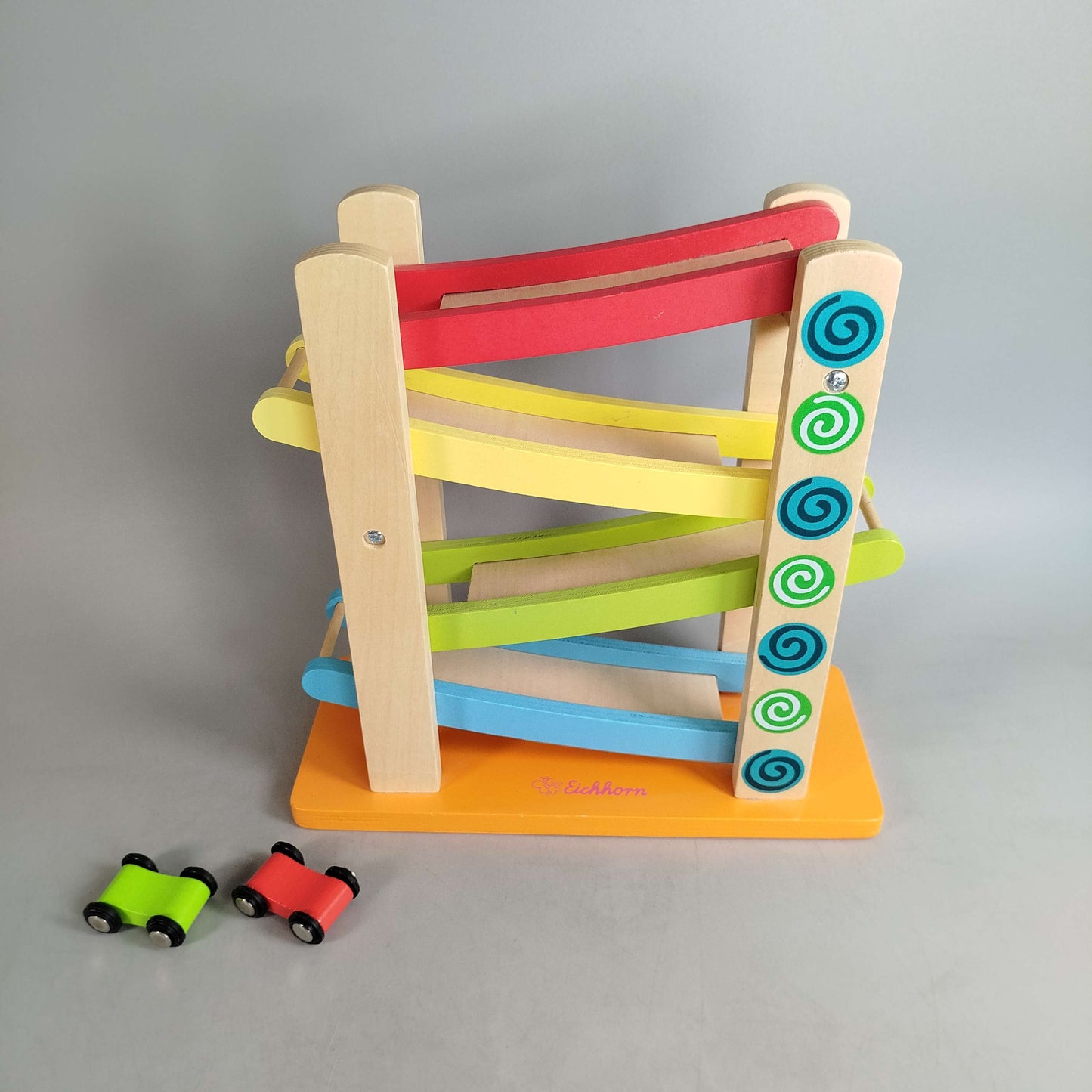 Eichhorn Holz Autorennbahn für Kleinkinder