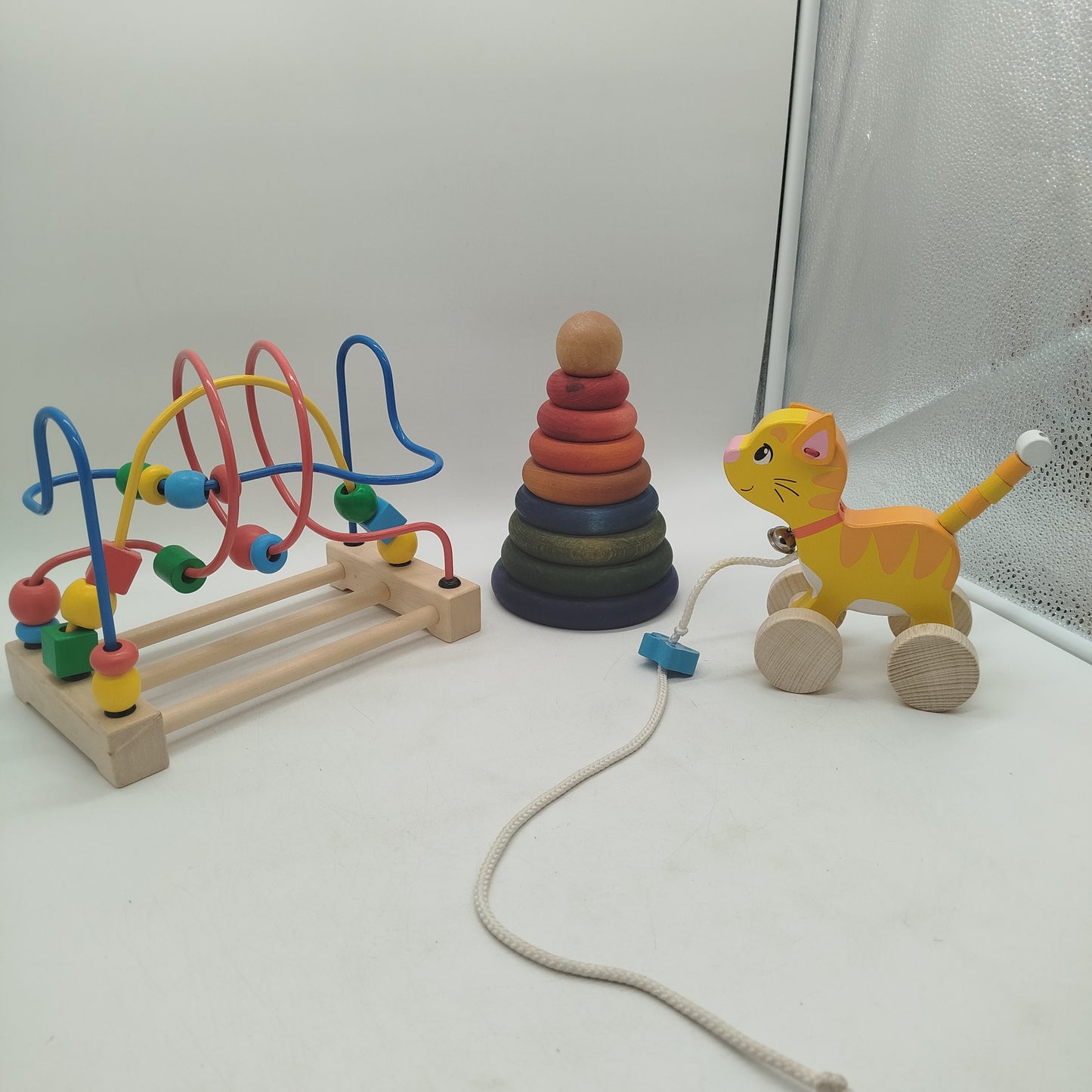 Bundle Set von 3 Motorikschleife, Stapelturm & Ziehtier