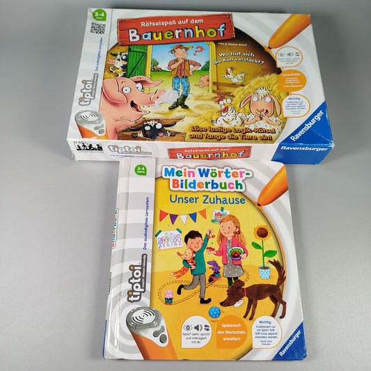 Ravensburger tiptoi Lernspiel-Set – Bauernhof & Wörterbuch