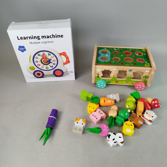 Loyzco Bundle Set von 14 Lernuhr & Klopfbank