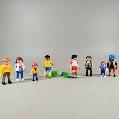 Playmobil Figuren Set von 8 – Sportler, Kinder, Erwachsene, leichte Kratzer