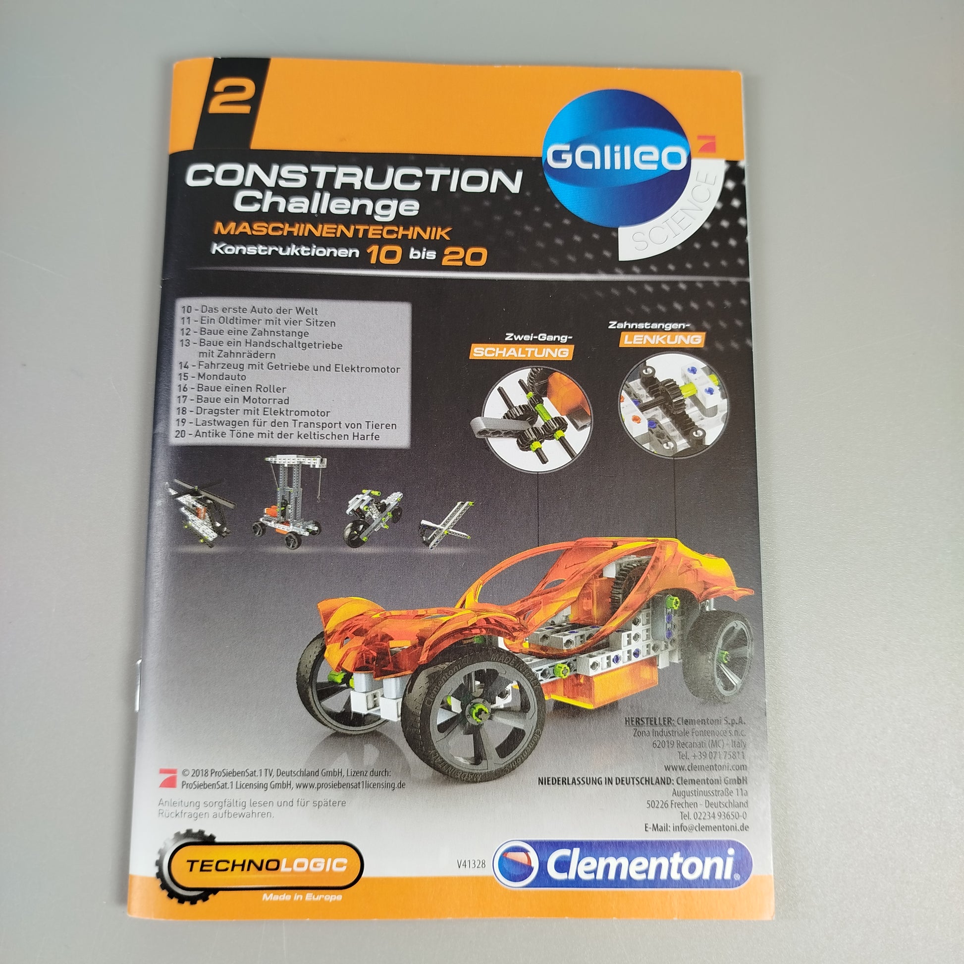 Clementoni Bausatz - Hubschrauber und Auto