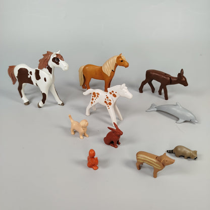 Playmobil Tierfiguren-Set - Bauernhof- & Naturtiere - 10 Stück
