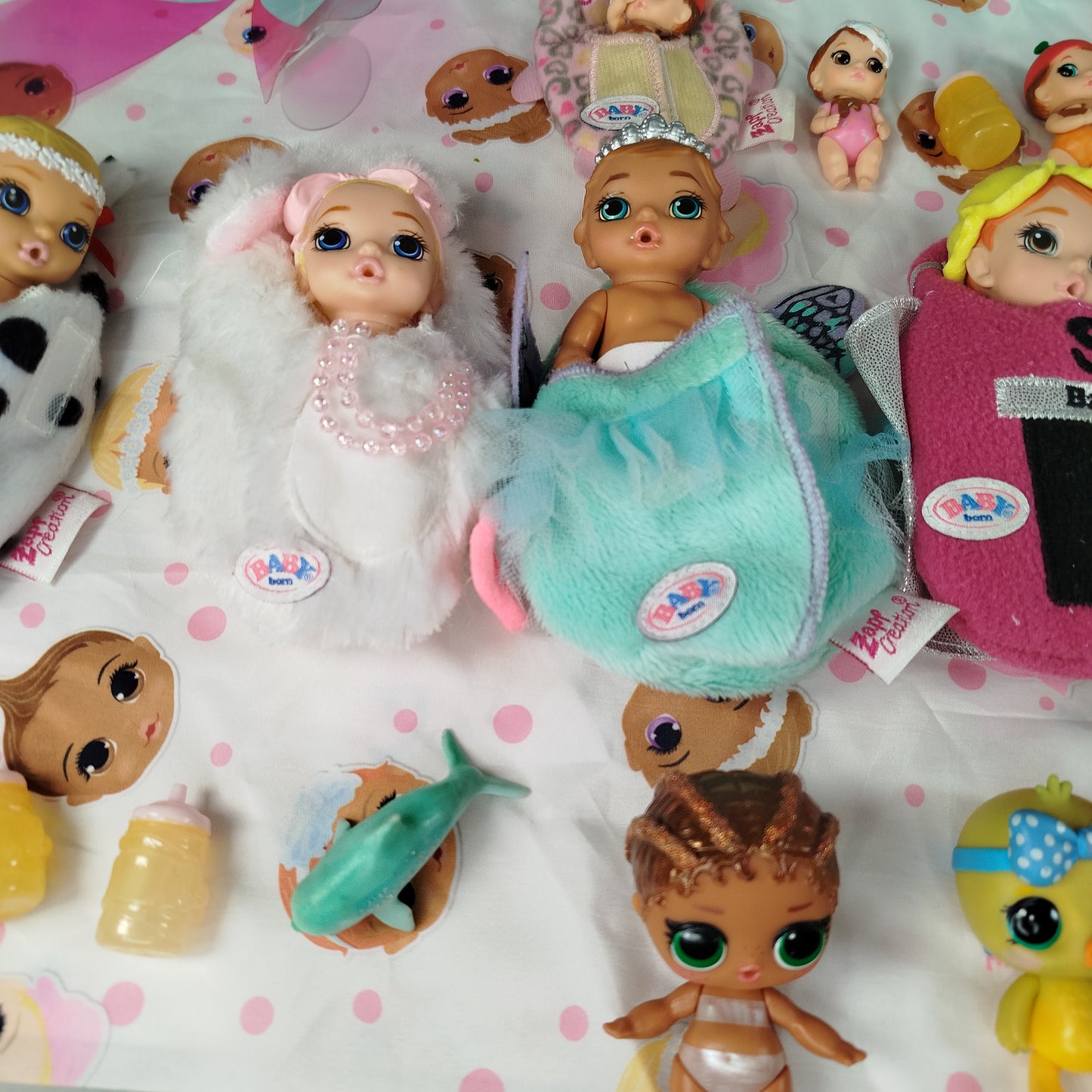 Zapf Creation Bundle Baby born Set von 14 Puppen & Tiere ab 3 Jahre 