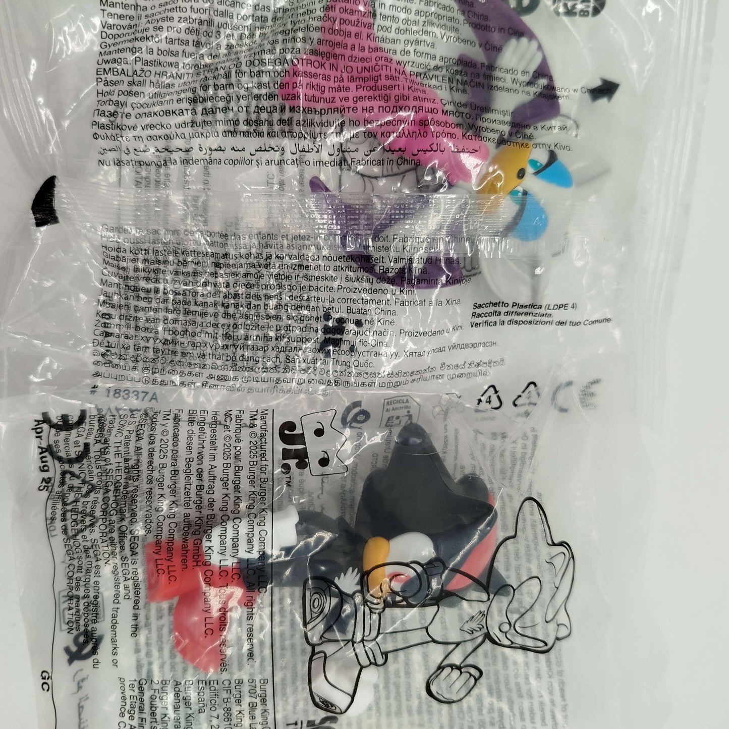 Burger King Bundle Sonic Set von 4 Figuren, neu, ab 3 4 5 Jahre | ✅ geprüft 