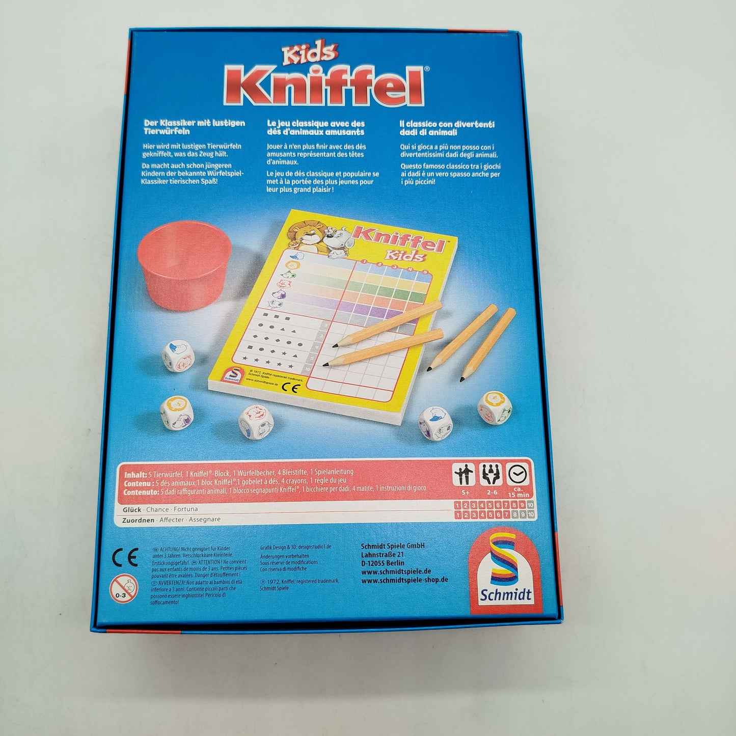 Schmidt Spiele Kniffel Kids Brettspiel, neuwertig, ab 6 7 8 Jahre | ✅ geprüft 