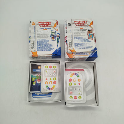 Ravensburger Bundle Set von 2 Tiptoi Natur & Körper Karten, gebraucht, ab 6 Jahre 