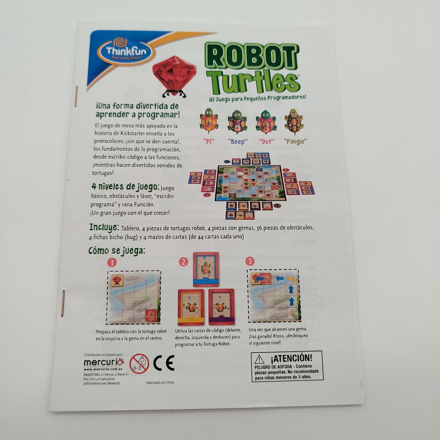 ThinkFun Robot Turtles Brettspiel – Coding, OVP