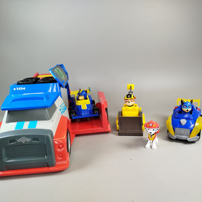 Paw Patrol Spielzeugfahrzeug-Set – Transporter, Figuren, leichte Spuren