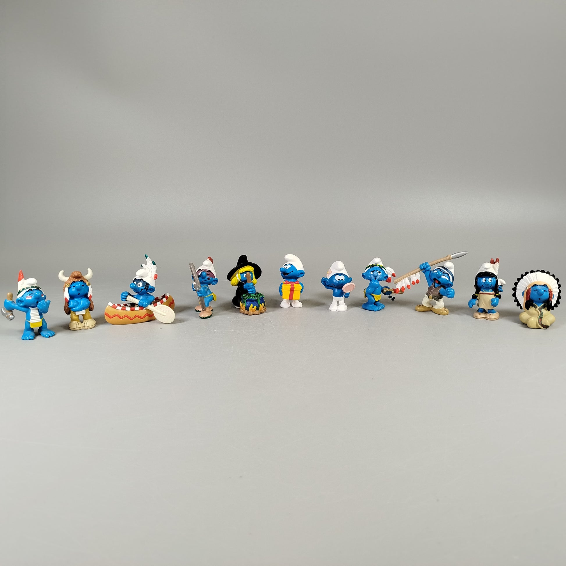 Schleich Schlümpfe Indianer & Pilger Set – 11 Figuren