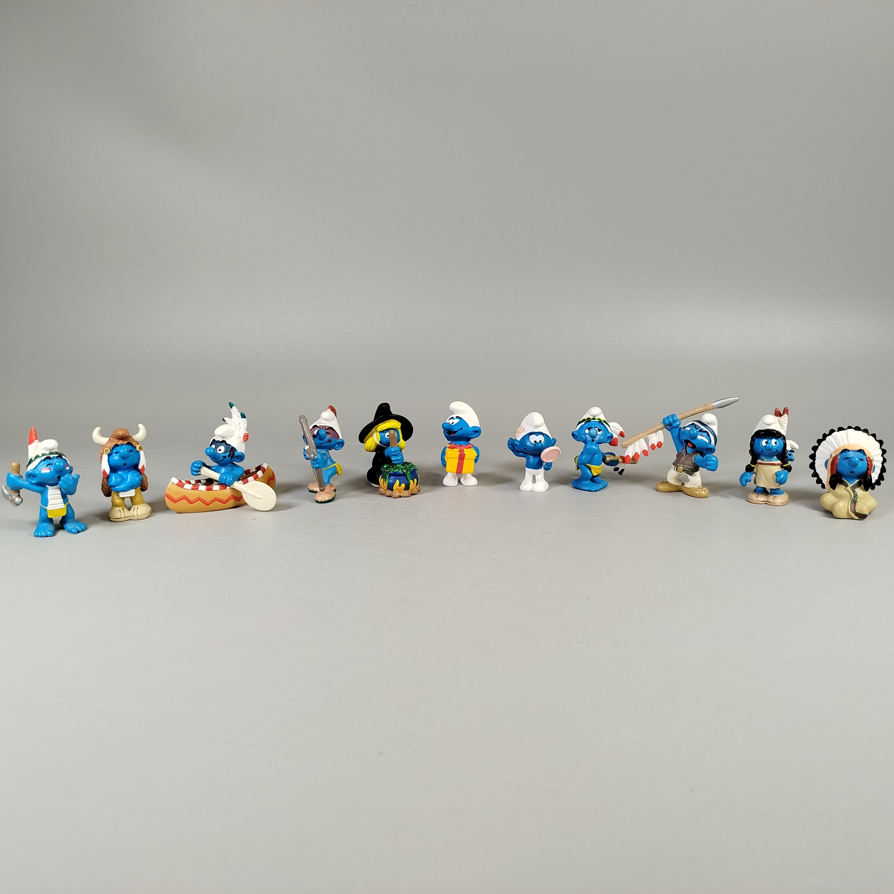 Schleich Schlümpfe Indianer & Pilger Set – 11 Figuren