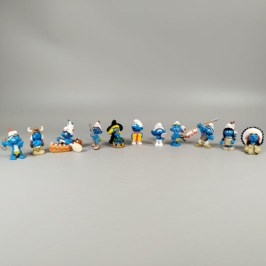 Schleich Schlümpfe Indianer & Pilger Set – 11 Figuren