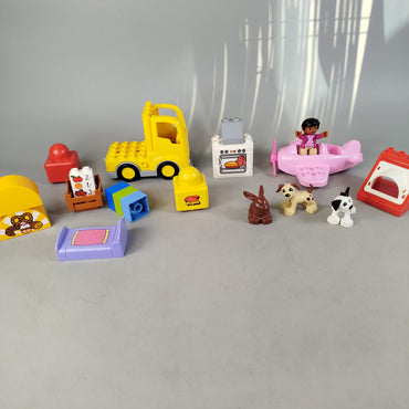 Konvolut LEGO Duplo Supermarkt & Tiere ca. 1,4 kg