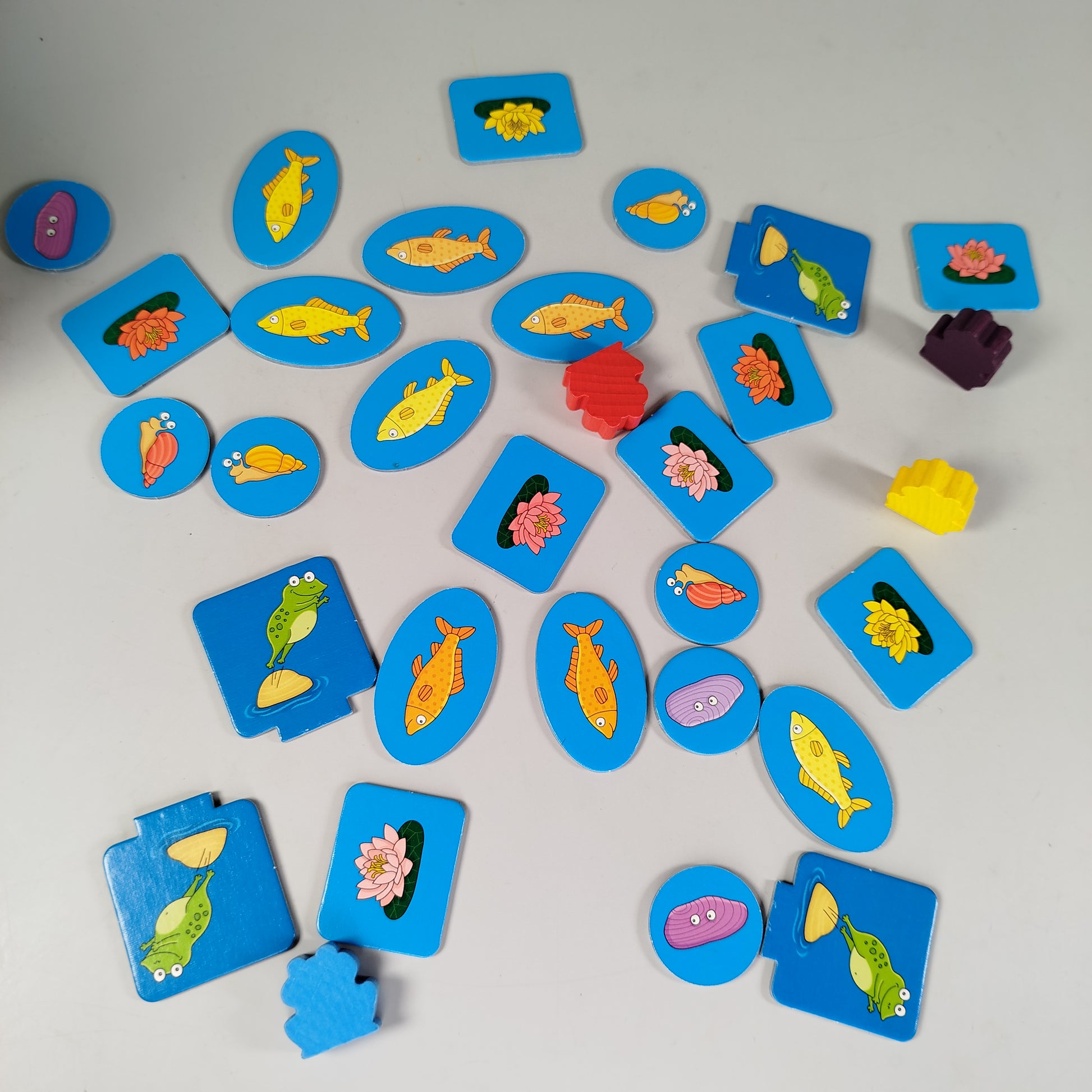 Schmidt Spiele, Tchibo Spieleset: Theo Teichhüpfer und Holz-Angelspiel